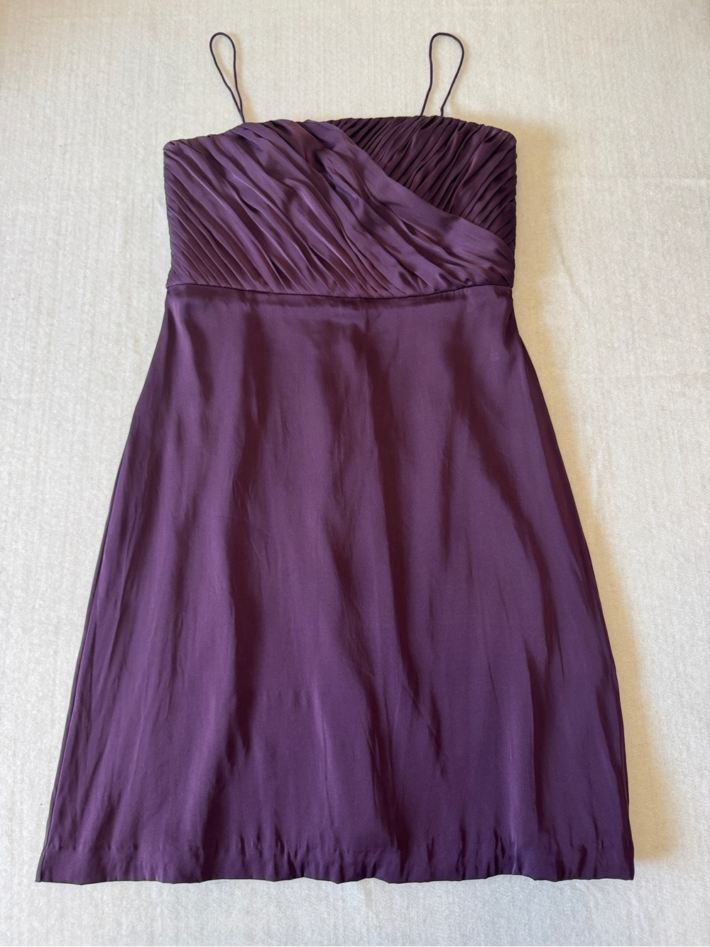 Banana Republic silk Plum Spaghetti-Strap Cocktail Dress